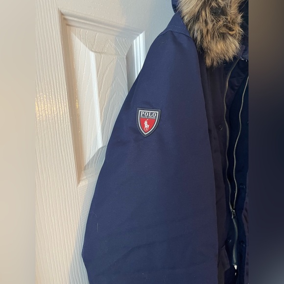 Boys Ralph Lauren Navy Blue Coat - Picture 2 of 7